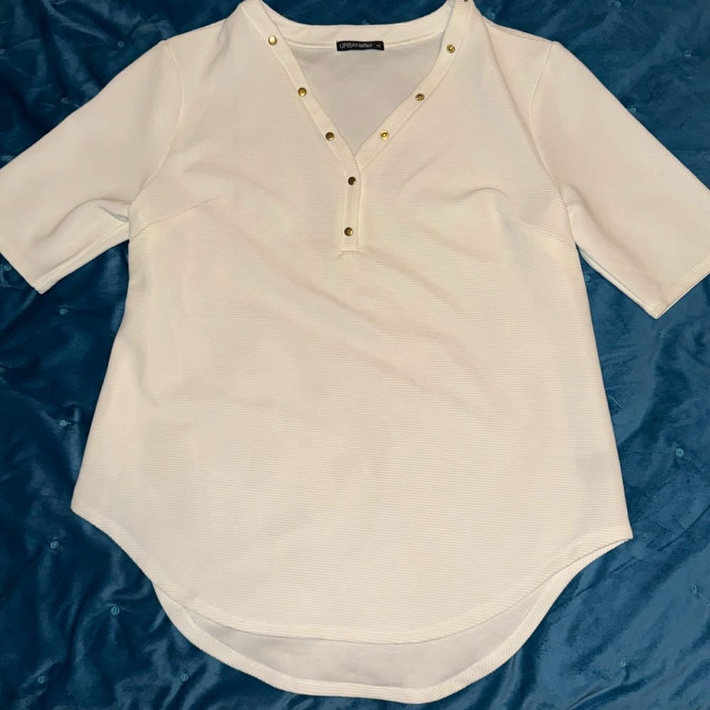 URBANaffair white blouse with gold detailing